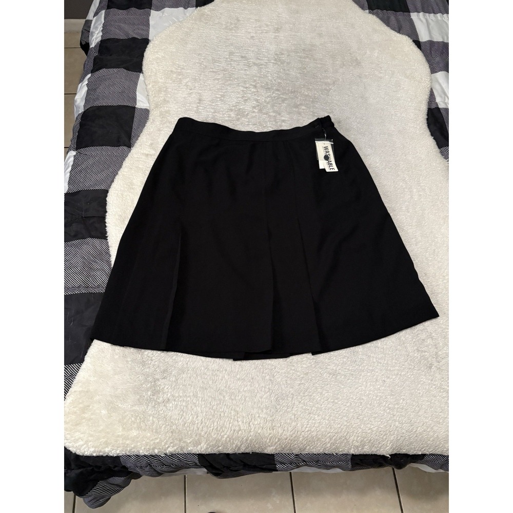 New Worthington Women's Black Classic Pleated Formal Skirt Plus Size 18W